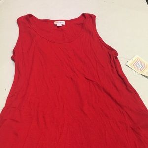 New with tags red Lularoe ribbed tank top